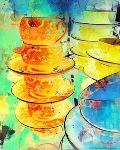Oranje en gouden stapel, 2014